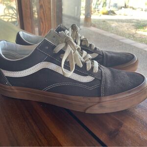 Classic Vans Brown and White Sneakers